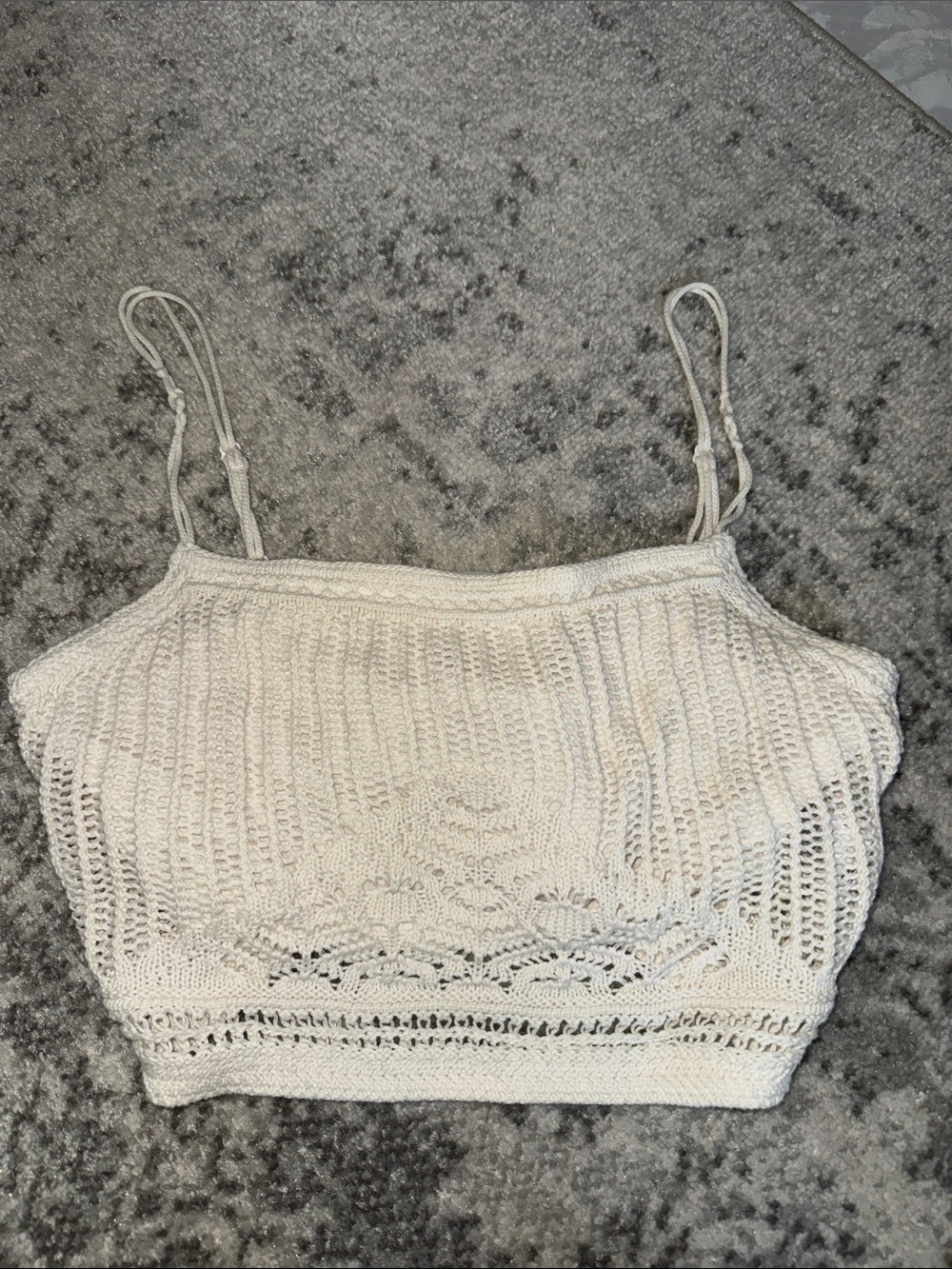 Abercrombie & Fitch Ivory Crochet Camisole